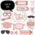 Rose Gold - 2019 Graduation Party Photo Booth Props Kit - 20 Count