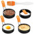 Egg Rings  Egg Ring for Frying Eggs Mcmuffins 4 Pack Stainless Steel Egg Cooking Rings with Anti-scald Handle  Non Stick Coating  Oil Brush Egg Mold for Perfect Pancake  Sandwich  McMuffin