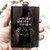 8oz BLACK Batdad Flask L1