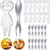 24 Pieces Corn Cob Holders Stainless Steel Corn on The Cob Skewers Corn Holders Set with Storage Box Holder for Corn On The Cob BBQ Sweetcorn Fruit Home Cooking Fork