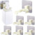 Jetec 6 Pieces Shampoo Holder Hook Self-Adhesive Adjustment Wall Mounted Shower Gel Bottle Rack Hanger Liquid Soap Shower Holder for Wall Kitchen Bathroom Toilet