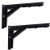 Sturdy Folding Shelf Brackets - Heavy Duty White Metal Triangle Table Bench Folding Shelf Bracket 8 Inch  2 Pcs Folding Shelf Hinge Wall Mounted  Max Load 99lb