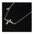 HUASAI Heartbeat EKG Pendant Necklace Stainless Steel EKG Heartbeat Love Cardiogram Necklace Jewelry for Nurse  Silver HUASAI Heartbeat EKG Pendant Necklace Stainless Steel EKG Heartbeat Love Cardiogram Necklace Jewelry for Nurse  Silver