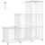 TomCare Cube Storage 6-Cube Metal Wire Cube Organizer Cube Shelves Storage Cubes Closet Organizer DIY Wire Bookshelves Storage Grids Modular Wire Cubes Bookcase for Bedroom Home Office  White