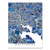 Baltimore Map Poster 24x36  Baltimore Map Print 8x10  Handmade Blue Geometric Maryland City Street Wall Art Prints by Maps As Art