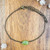 Raw peridot crystal bracelet in bronze - 6 inch  chain with 2 inch  adjustable extender - August birthstone