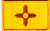 NEW MEXICO STATE FLAG w GOLD BORDER-Iron On Embroidered Applique Patch  Symbol