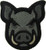 Pig Head Morale Patch  ACU Dark  Foliage Green
