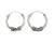 Pair of 12mm Sterling Silver Hoop Earrings  Handmade Hoop Earrings for Women  bali hoop earrings sterling silver  Sterling Silver Hoops