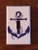Single Toggle  1-toggle  Light Switch Plate Wall Cover - Anchor Design  05 Blue - Nautical