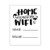 inch Home is Where the WiFi is inch  - 8.5x11 inch  Unframed Cardstock Print