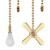 Ceiling Fan Pull Chains  2pcs 3mm Diameter Beaded Ball Fan Pull Chain  13.6 Inches Fan Pulls Set with Connector for Ceiling Fan Light and Lamps