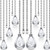 8 Pieces Pull Chains Extension Fan Pull Chain Pendant Ceiling Fan Pull Chain 12 Inch Ceiling Fan Chain Extender Ornament with Ball Fan Chain Connector  Silver