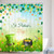 St. Patrick s Day Fabric Shower Curtain  Irish Green Shamrock Leaves Spring Leprechaun Gold Coin Hat Horseshoe Polyester Fabric Waterproof Bath Curtain  Bathroom Shower Curtains with Hooks  69X70in