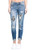 Judy Blue Women s Leopard Patch Skinny Jeans  11   Style  8265  Blue