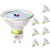 SHINESTAR 8-Pack MR16 GU10 LED Bulbs  120V 50W Halogen LED Replacement  Warm White  120° Flood Beam Angle  Track Light Bulbs  Spotlight Bulb for Ceiling Recessed Lighting  Range Hood  No-dimmable