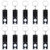 Uniclife Mini Keychain Flashlight 10 Pack Portable Ultra bright Little LED Light with Key Ring  Black
