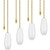 Topbuti 4 Pack Ceiling Fan Chain Pulls Wooden Pull Chain Extension for Ceiling Light Fan Chain Lamp  White Color