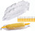 Fantasyon 6 Pack Corn Trays  Plus 12 Pcs Corn Cob Holders  BPA Free Plastic Corn Dishes Service Tray Transparent Cob Dinnerware for Butter Corn