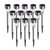 Solar Lights Outdoor  12Pack Outdoor Solar Lights - Waterproof  Stainless Steel Solar Garden Lights  LED Solar Powered Pathway Lights Landscape Lighting  Perfect for Lawn  Yard  Driveway  and  Walkway