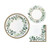 Farmhouse Eucalyptus Greenery Themed Party Supplies - Bundle Includes Paper Plates and Napkins for 8 Guests