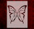 Large Butterfly 8.5 x 11 Inches Custom Stencil  202