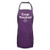 True Neutral Apron with 2 patch pockets in Purple - One Size