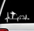 Hummingbird Heartbeat Decal Sticker for Car Window 8.0 Inch BG 341