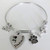 I Love My Dachshund Dog Bracelet - Expandable Charm Bangle for Doxie Mom