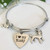 Siberian Husky Dog Bracelet - Charm Bangle for Dog Owners - Pet Themed Jewelry