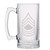 US Army - Master Sergeant E-8 Rank Insignia Shoulder Sleeve Patch Etched Stein Glass 16oz. Mug