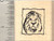 Lion Square Rubber Stamp - Wood Mounted