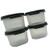 Tupperware Modular Mates Round  1 Black Seals Set of 4