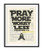 Vintage Bible Page Verse Scripture  Pray More Worry Less  Philippians 4 6  Christian Art Print  Unframed  Christian Wall and Home Decor Poster  All Sizes