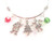 Christmas Charm Bracelet Expandable Stainless Steel Bangle