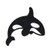Whale Patch your choice of sew on or iron on patch