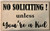 No Soliciting Unless You re A Kid Sign