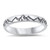 CloseoutWarehouse Oxidized 925 Sterling Silver Mountains Classic Eternity Band Ring Size 8