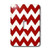 3dRose LLC lsp_149892_1 Red and White Chevron Pattern Single Toggle Switch