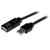 StarTech.com 15m USB 2.0 Active Extension Cable M/F 15 meter USB 2.0 Repeater Cable, 15 m, Black