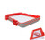 Vacuum Seal Food Preservation Tray - Stackable and Reusable Food Preservation Food Storage Container with Plastic Lid for Vegetable Fruit Meat Kitchen  Office  School 2packs   Square