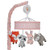 Lambs & Ivy Little Woodland Forest Animals Musical Mobile, Pink/White