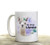No Prob-Llama Funny Coffee Mug - Large White Ceramic 15 ounce size - Cute Llama Floral Coffee Cup