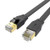 Cat 8 Ethernet Cable 6FT  QGeeM Internet Network Computer Patch Cord Super Speed Rj45 Connector LAN Wire Internet Cable with Clips for Switch Router Modem Patch Panel Gigabit Ethernet Cable Cat 8