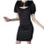 Women Dress Women Gothic Dress Hight Collar Punk Hollow Out Patchwork Short Gothic Dress Fashion Wear Black