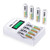 EBL Rechargeable AA Batteries 2800mAh  8 Counts  and LCD Smart Individual AA AAA Rechargeable Battery Charger for Ni-MH Ni-CD