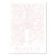 Washington DC Light Pink Minimal Street Map Print  Unframed