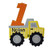 Dump Truck Personalized Birthday Patch in your choice of sew on or iron on patch