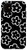 iPhone 11 Cute Flower Pattern Wildflower Black and White Floral Case