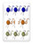 3dRose lsp_204584_1 Print of Purple Orange And Green Knitting Pattern Single Toggle Switch Multicolor